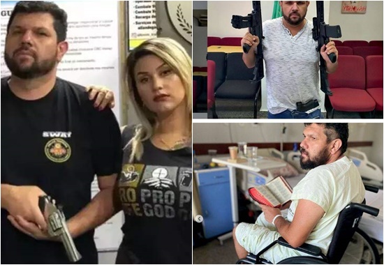 Sara Winter arrependida e Oswaldo Eustáquio com risco de ficar paraplégico (Foto: Divulgação)