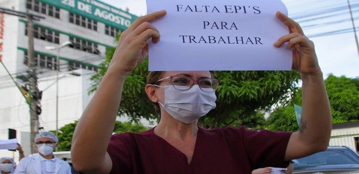 Entre as principais ‘faltas’ identificadas nos serviços de saúde, estão a falta de máscaras N95 (ou equivalente), assim como de outros equipamentos de proteção individual (EPIs);