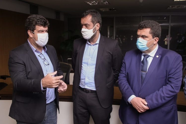 Prefeito de Macaé, Welberth Rezende com Claudio Castro e Chico Machado
