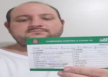 Antonio Francisco Bertocco Júnior já havia tomado a primeira dose da vacina, mas faleceu antes de realizar a imunização completa - Foto: Acervo Pessoal/Divulgação