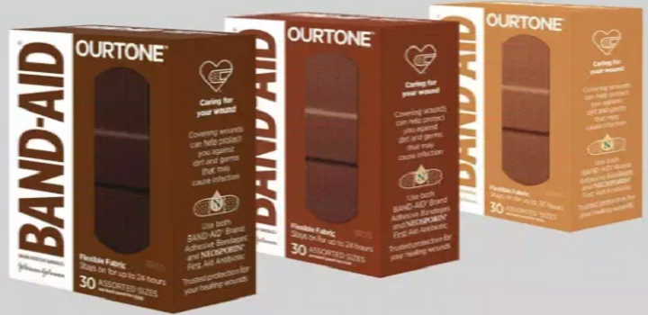 Band-Aid, marca de curativos mundialmente conhecida, lançou uma nova linha para pessoas de pele negra.