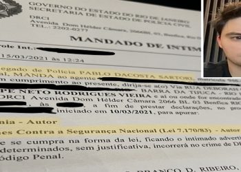Felipe Neto é intimado a depor por crime contra a segurança nacional