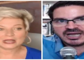 Joice Hasselman e Rodrigo Constantino