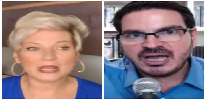 Joice Hasselman e Rodrigo Constantino