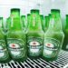Cerveja Heineken com rótulo apagado