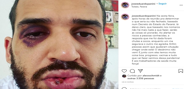 José Eduardo Panini espancamento agressão