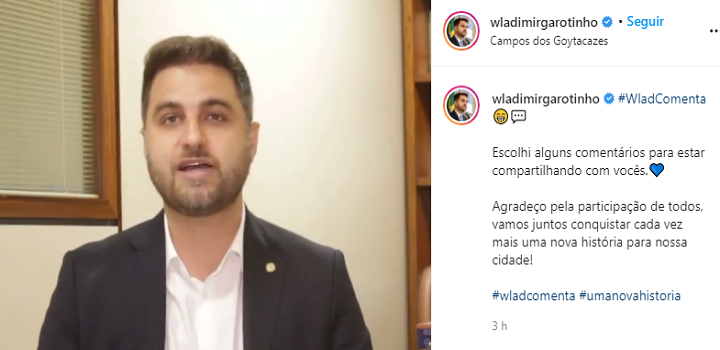 Wladimir Garotinho Instagram