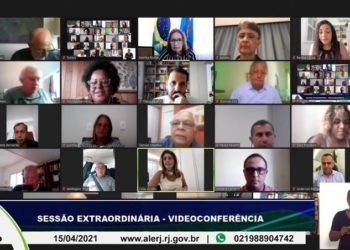 Sessão virtual da Alerj