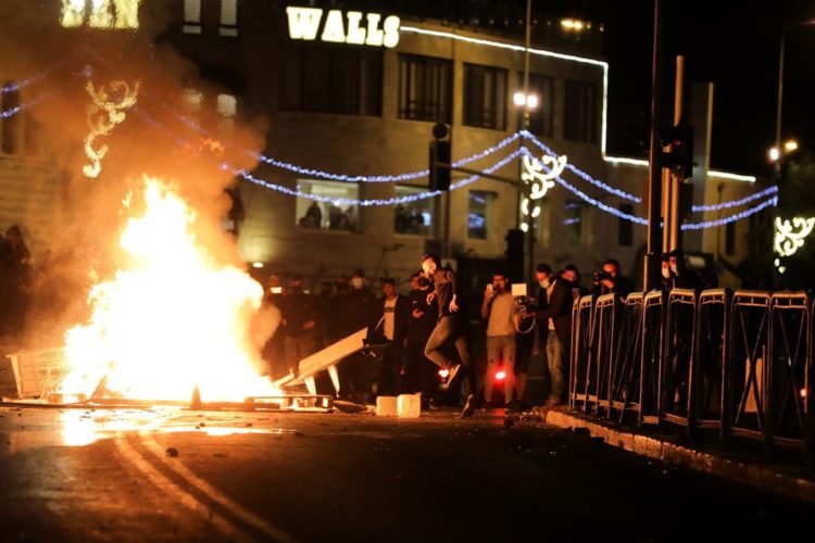 Manifestação na Palestina