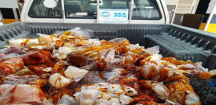 Alimentos impróprios no Farol de São Thomé