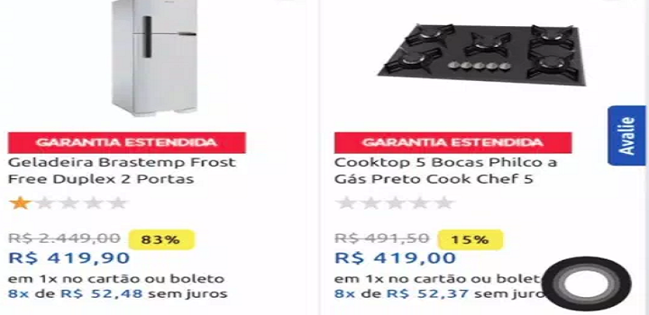 falha no site da loja virtual do Carrefour nesta quinta-feira (1) fez com que alguns itens aparecessem com enormes descontos, e o público aproveitou.