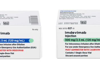 Medicamentos casirivimabe e imdevimabe devem ser usados somente em hospitais e por pacientes que não estejam graves