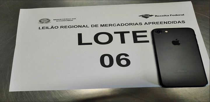 Receita Federal Leilão iPhone 7