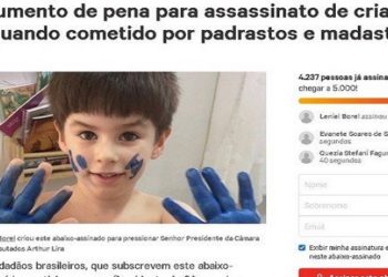 Leniel Borel, pai do menino Henry, de 4 anos, morto em 8 de março após sofrer agressões do médico e vereador Jairo Souza Santos Júnior, o Dr. Jairinho (sem partido), criou um abaixo-assinado online