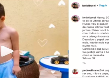 'Desculpa o papai por não ter feito mais, lutado mais e protegido você muito mais', disse Leniel.