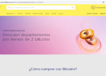 A maior plataforma e-commerce da América Latina, o Mercado Livre, acaba de criar uma seção dedicada à compra e venda de imóveis com Bitcoin (BTC).