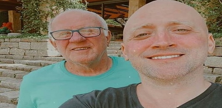 Júlio Marcos publicou uma foto ao lado do filho e pediu orações para ele que ele se cure da Covid-19