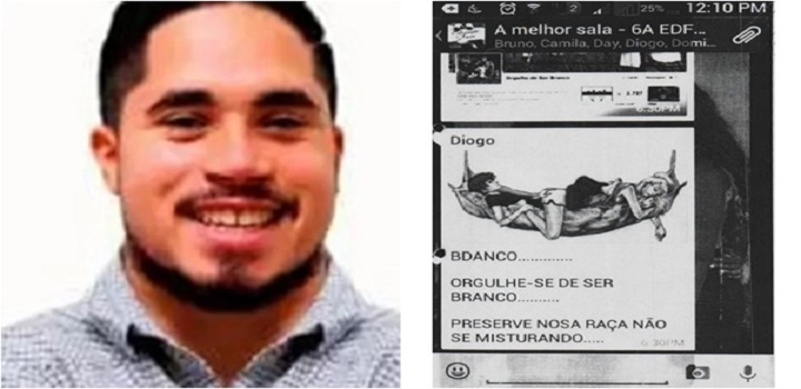 Alencar, hoje também professor, foi condenado na 15ª Vara Criminal da capital a um ano de prisão em regime aberto por ter incitado a discriminação de raça e cor.