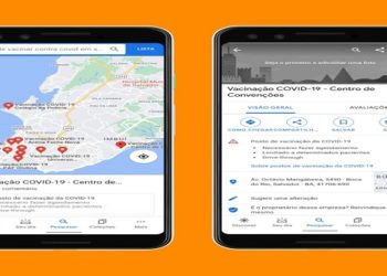 Google maps vacina contra a covid