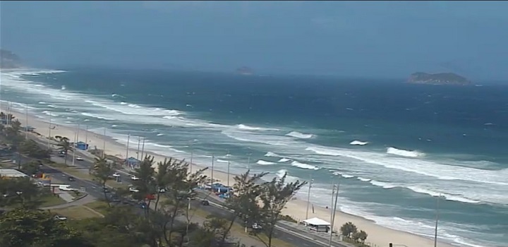 Litoral fluminense tem um dia ventoso em consequência da circulação da tempestade subtropical no Oceano Atlântico