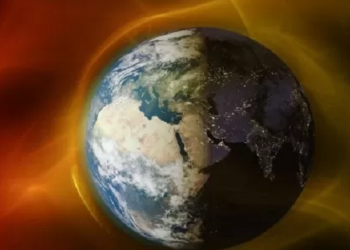 Anomalia magnética tempestade solar