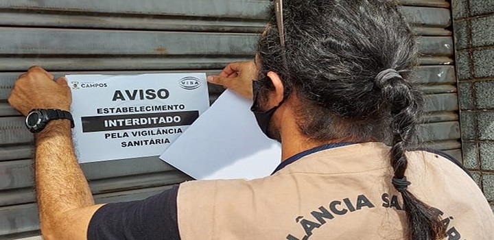 Padaria em Campos, RJ, foi interditada pela Vigilância Sanitária