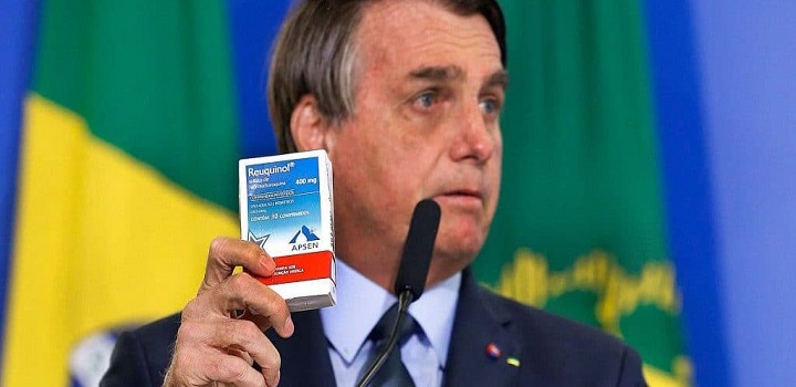 YouTube removeu ao menos 11 vídeos do presidente Jair Bolsonaro (sem partido) que faziam menção à cloroquina.