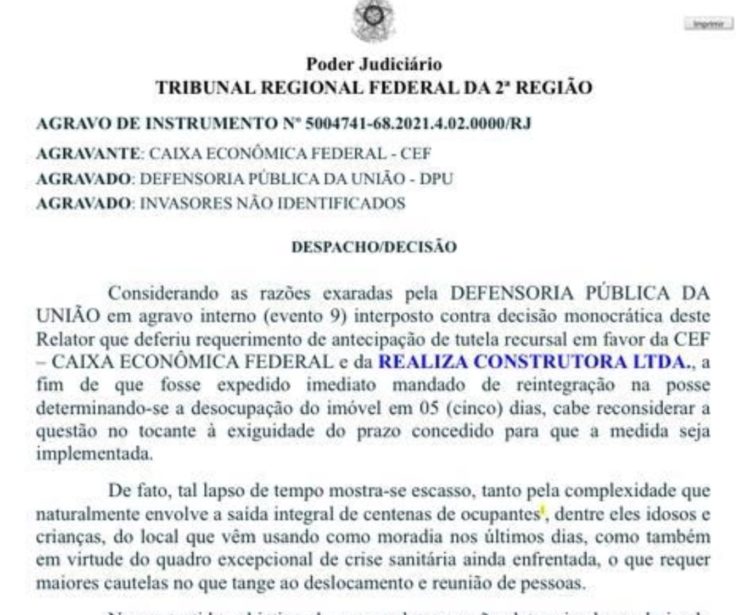 Decisão do TRF4 - conjunto Novo Horizonte