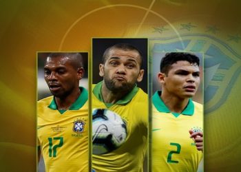 Dos sete jogadores acima de 30 anos que venceram a última Copa América, apenas Thiago Silva tem sido convocado; técnico anuncia lista para jogos contra Equador e Paraguai nesta sexta