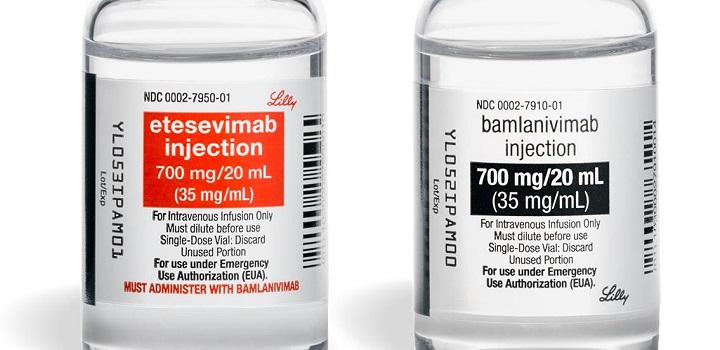 associação do banlanivimabe e etesevimabe, produzidos pela farmacêutica Eli Lilly.