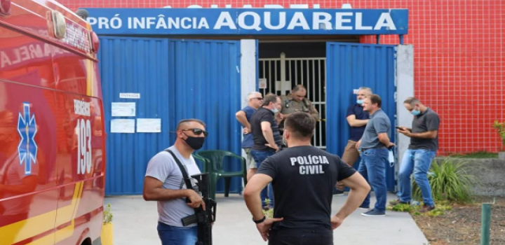 Ontem por volta das 10 da manhã Saudades, uma pequena cidade de 10 mil habitantes no Oeste de Santa Catarina, acompanhou cenas de terror