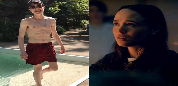 Ator posta foto sem camisa após transição de gênero