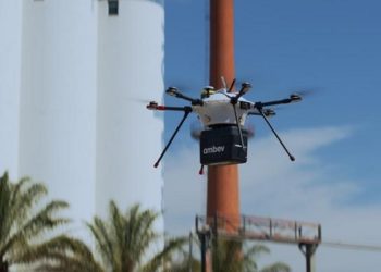 Ambev entrega por drones