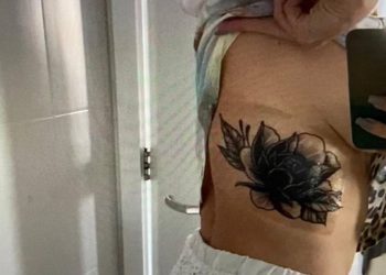 Monique Mederiros apagou tatuagem
