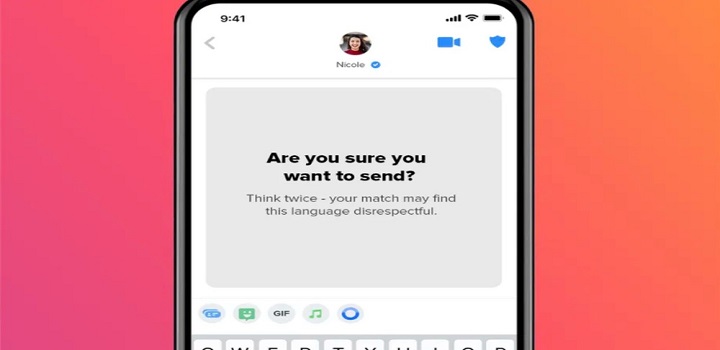 Recurso do Tinder chamado de "Você tem certeza?" pedirá que usuários reflitam antes de enviar mensagens inadequadas no chat