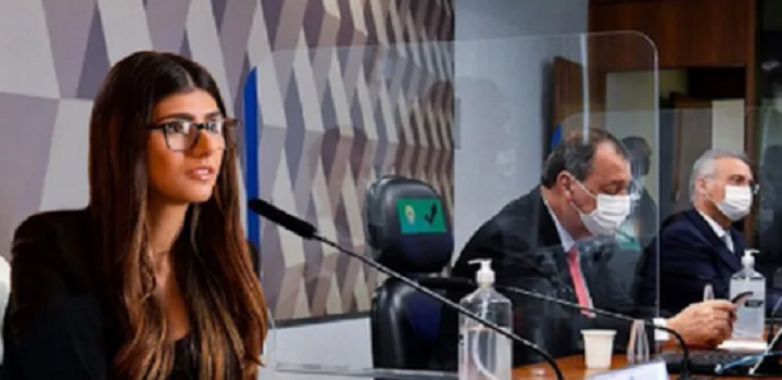 Mia Khalifa posta montagem dela própria na CPI da Covid