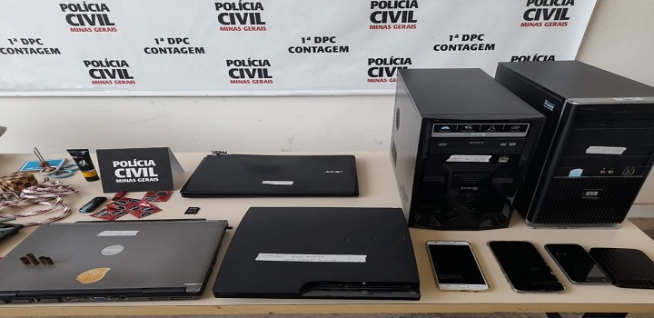 foram encontrados com ele mais de 100 vídeos de exploração sexual contra criança,