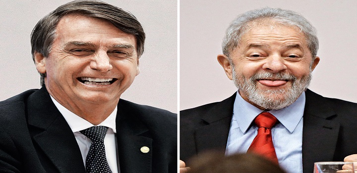 Lula aparece à frente de Bolsonaro em pesquisa para eleição presidencial