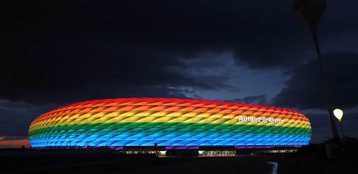 UEFA rejeita estádio com cores de arco íris