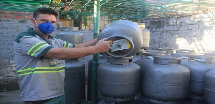 Auxilio no gás de cozinha