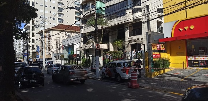 Criança caiu de prédio na Avenida Washington Luiz em Santos, SP