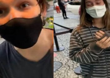 Casal racismo no Leblon