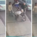 Sequência mostra momento em que jovem agrediu idoso com voadora em José Bonifácio — Foto: Reprodução/Câmera de segurança