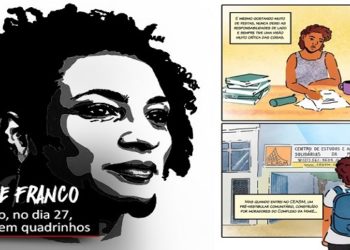 História de Mariele Franco em quadrinhos