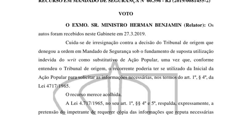 Cópia do processo do STJ