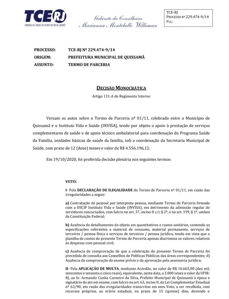 Documentos TCE-Quissamã