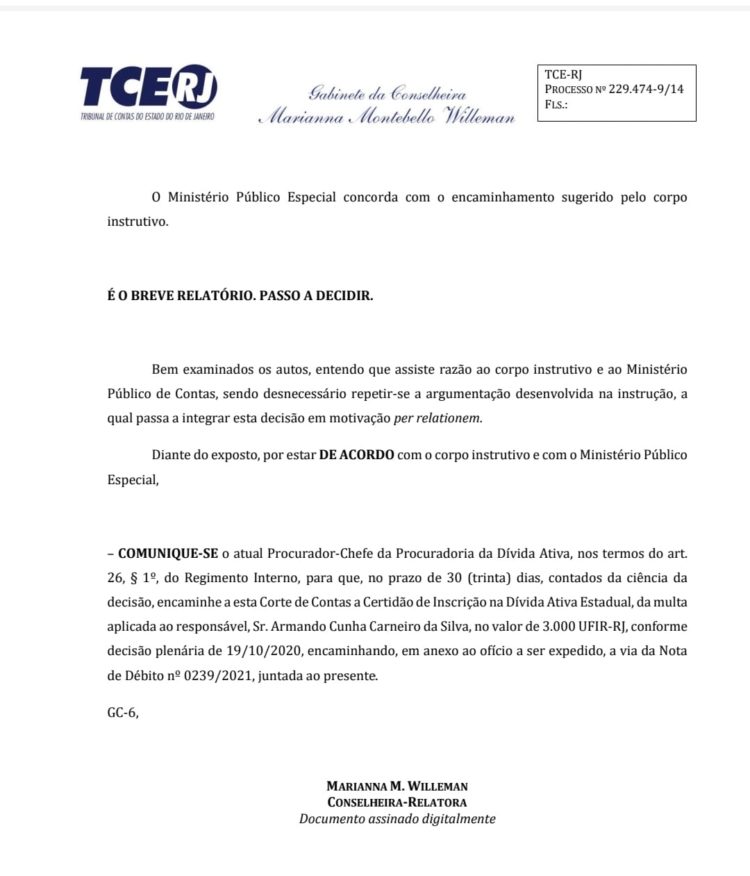 Fonte: TCE-RJ