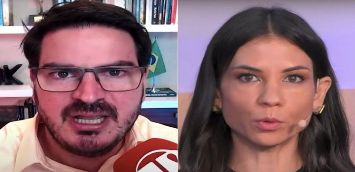 Rodrigo Constantino e Amanda Klein (Foto: Divulgação)