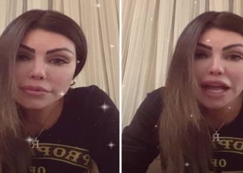 Liziane Gutierrez foi filmada na saída de uma festa clandestina no Jardins, com cerca de 500 convidados