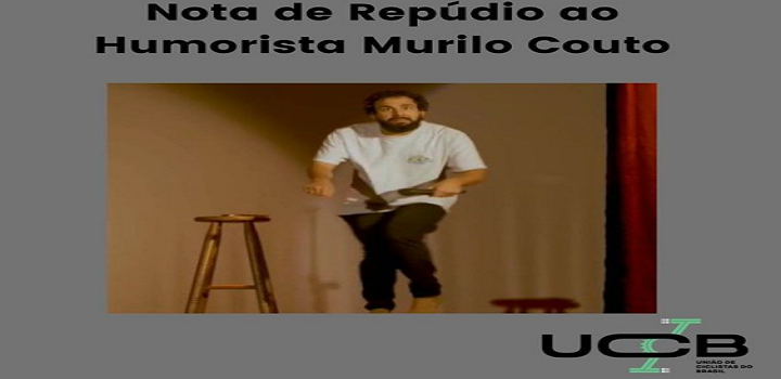 Humorista Murilo Couto faz piada sobre atropelamento de ciclistas
